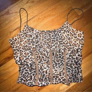 Princess Polly Leopard Print Corset